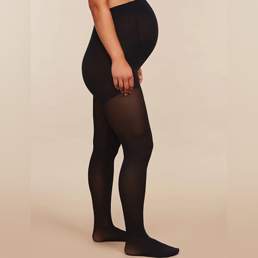 NWT opaque maternity tights